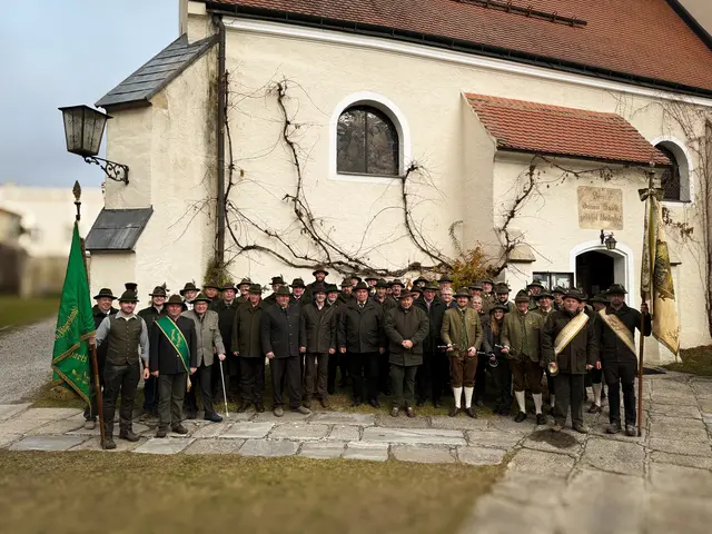 Die Jägerrunden Thayatal und Groß Siegharts bei der Hubertusmesse 2025 | Foto: Stadtgemeinde Raabs