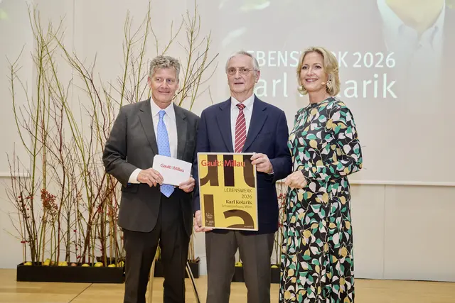 Karl Kolarik vom "Schweizerhaus" erhiehlt den Lebenswerk-Award. | Foto: Barbara Ster
