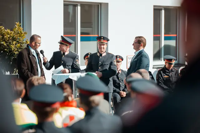 Liebochs Bürgermeister Stefan Helmreich im Gespräch mit Moderator Markus Lamb | Foto: LPD Stmk – Martinelli
