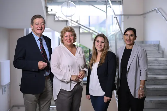 AK-Präsident Günther Goach, AK-Direktorin-Stellvertreterin Irene Hochstetter-Lackner, AK-Bezirksstellenleiterin Völkermarkt Katharina Uran und AK-Direktorin Susanne Kißlinger | Foto: AK Kärnten/Helge Bauer