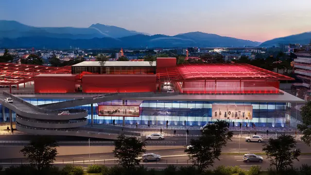 So soll die Erweiterung des Shopping-Centers Europark im Herbst 2027 aussehen - ein Plus von 6.000 Quadratmeter Handelsfläche. (Visualisierung) | Foto: SES