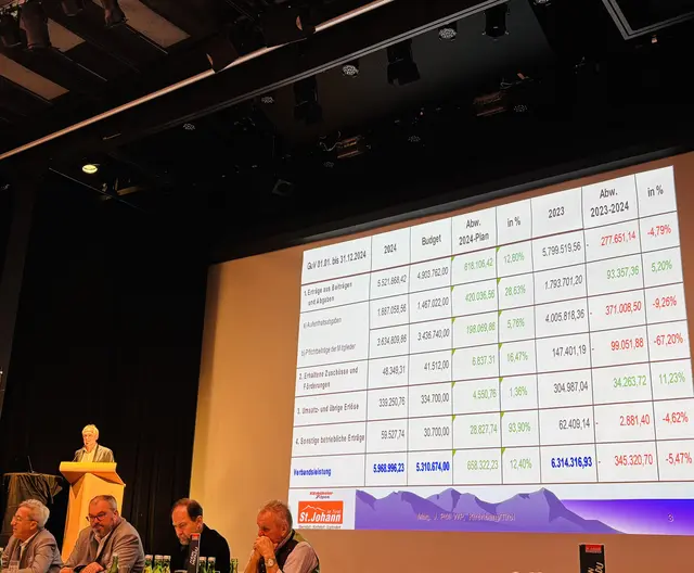 Wirtschaftsprüfer Josef Pöll präsentierte Zahlen. | Foto: Nikolaus Kogler