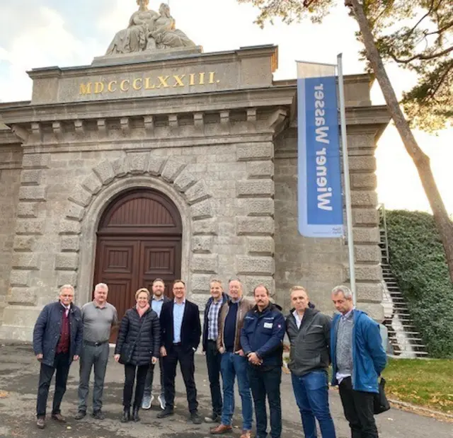 Obmann Franz Gartner, Geschäftsführer Ing. Wolfgang Hiltl, DI Sandra Akranidis-Knotzer (WLV-Triestingtal), Luca Vilis (MA 31), DI Georg Reden (MA 31), Ing. Josef Pleyer (WW Baden), Manfred Becker (WW Wr. Neustadt), DI Lukas Kolla (WV Nördl. Burgenland), Michael Heindl (WW Mödling), DI Dr. Georg Schuster (MA 31). | Foto: Dachverbandes Südliches Wiener Becken
