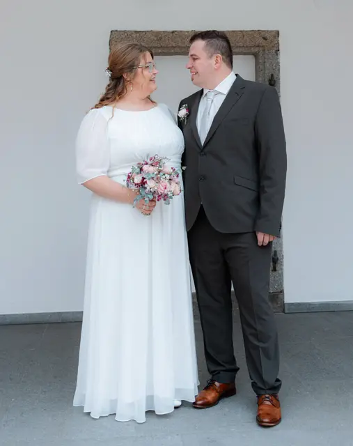  Birgit Trinkfaß und Mario Wagner gaben sich das Ja-Wort | Foto: Sarah Schardinger