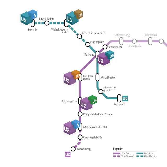 So soll das neue Streckennetz nach finaler Fertigstellung aussehen. | Foto: Wiener Linien