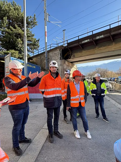 Baustellenbesichtigung an der Hallerstraße | Foto: Martina Obertimpfler
