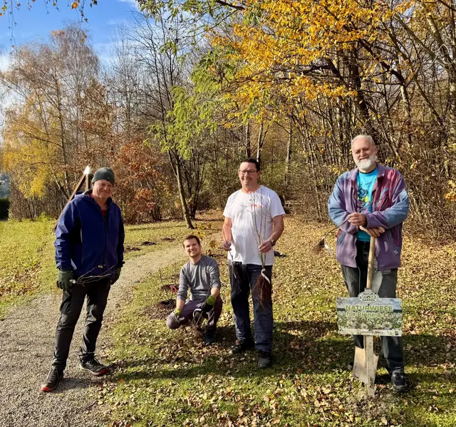 Die Grünen Gablitz pflanzen über 40 heimische Sträucher | Foto: Florian Ladenstein 