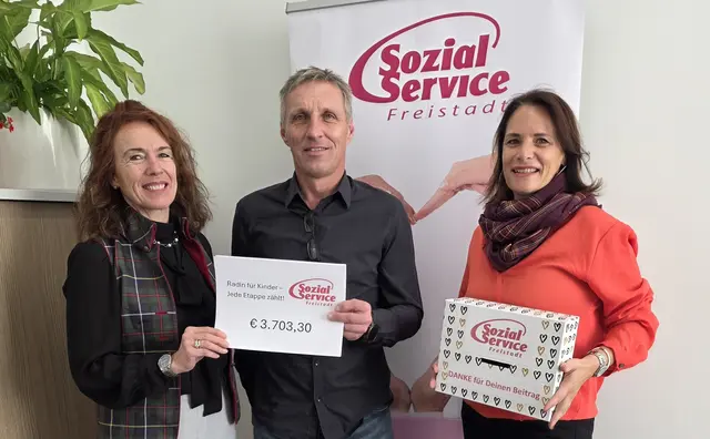 Von links: Renate Leitner, Andreas Sigl und Barbara Tröls. | Foto: Sozialservice Freistadt
