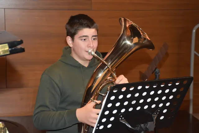 Tiefes Blech: Landesmusikschule Grein traf Anton Bruckner Privatuniversität. | Foto: Robert Zinterhof