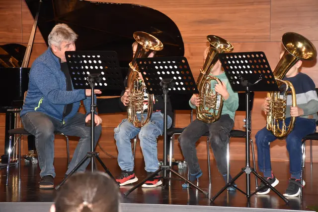 Tiefes Blech: Landesmusikschule Grein traf Anton Bruckner Privatuniversität. | Foto: Robert Zinterhof