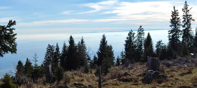 der Süden des Landes liegt noch im Nebel... | Foto: I.Wozonig