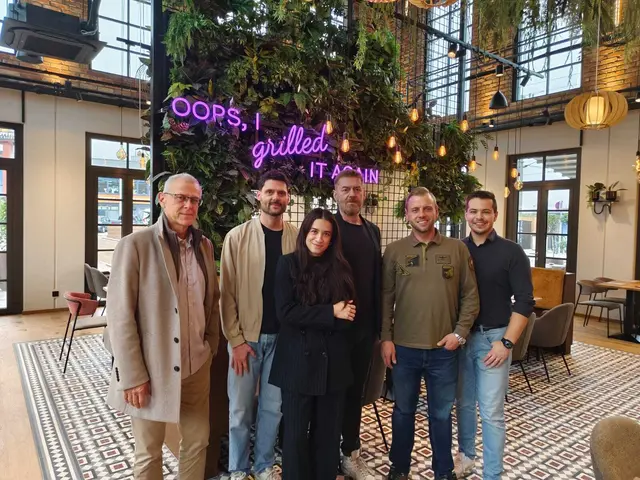 Dr. Tauber (Le Burger), Cornelius, Danya, Jürgen Kreitner, Lukas Tauber (Le Burger) und Daniel Chuchlik (Le Burger)