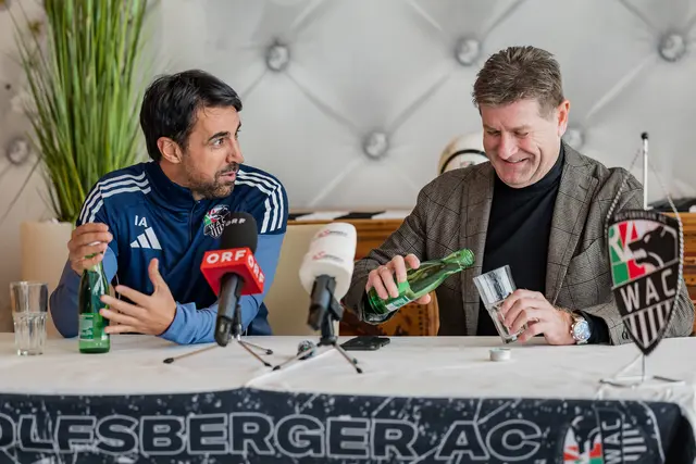 Pressetermin beim RC Pellets Wolfsberg: Cheftrainer Ismail Atalan, Präsident Dietmar Riegler. | Foto: GEPA pictures