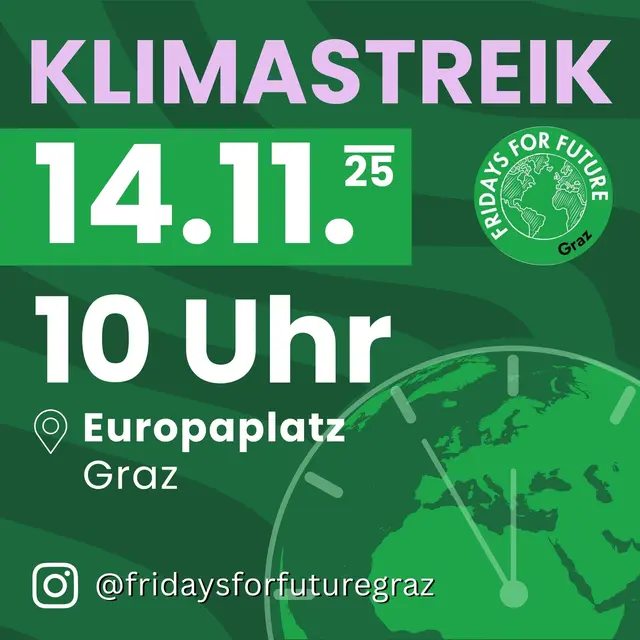 Während in Belém, Brasilien, die Weltklimakonferenz COP30 läuft, bereitet sich Graz auf den globalen Aktionstag von Fridays For Future vor. | Foto: Fridays For Future