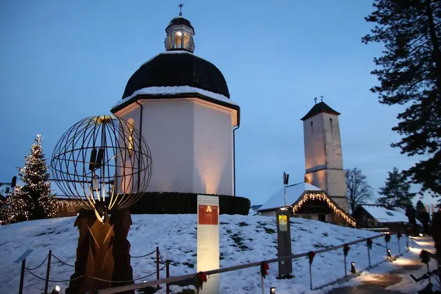 Die Stille-Nacht-Kapelle als Zentrum des Advents in Oberndorf.