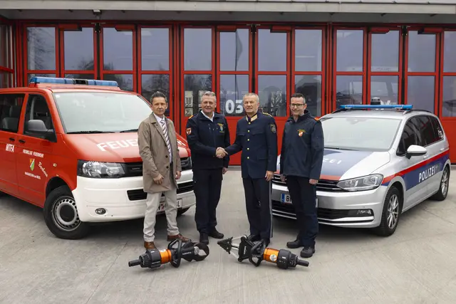 vl Pfandler, Fahrafellner, Popp, Gründorf | Foto: LKA NÖ und LPD N/O.Greene