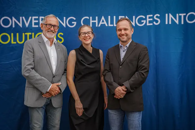 Herbert Ginzinger, Tanja Ginzinger und Michael Berger. | Foto: Ginzinger electronic systems