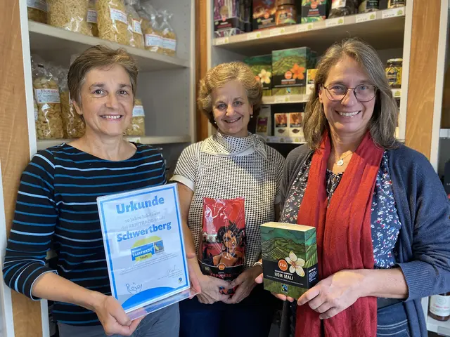 Margit Pichlbauer, Gerlinde Scheider und Sabine Hinterholzer vom Arbeitskreis Fairtrade Schwertberg