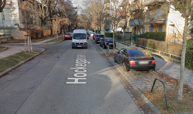 In der Hockegasse soll die Leiche an eine Stange gebunden gefunden worden sein. Wo genau, ist nicht bekannt.  | Foto: Google Maps (Screenshot)