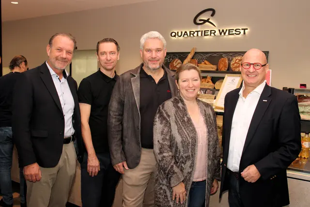 Im Quartier West waren Andreas Herz (l.) und Peter Sükar (r.) die Gastgeber. | Foto: Cescutti