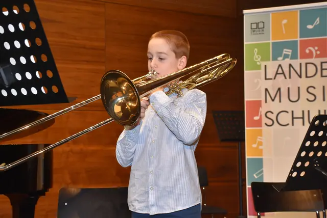 Tiefes Blech: Landesmusikschule Grein traf Anton Bruckner Privatuniversität. | Foto: Robert Zinterhof