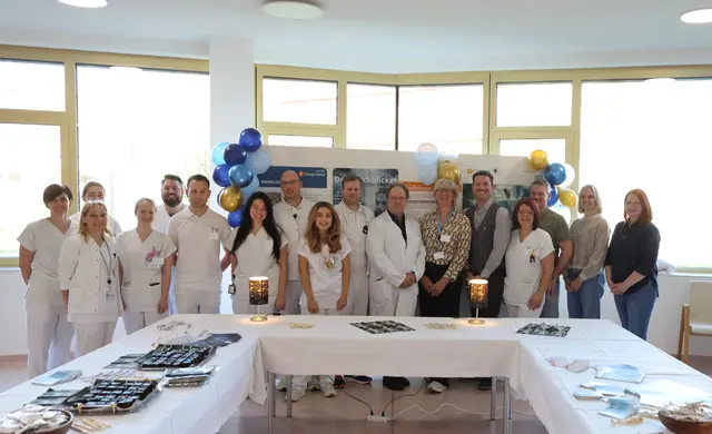 Das Team der Radiologie und ihre Partnerinnen und Partner von der Hochschule Burgenland sorgten für eine gelungene Veranstaltung | Foto: Gesundheit Burgenland