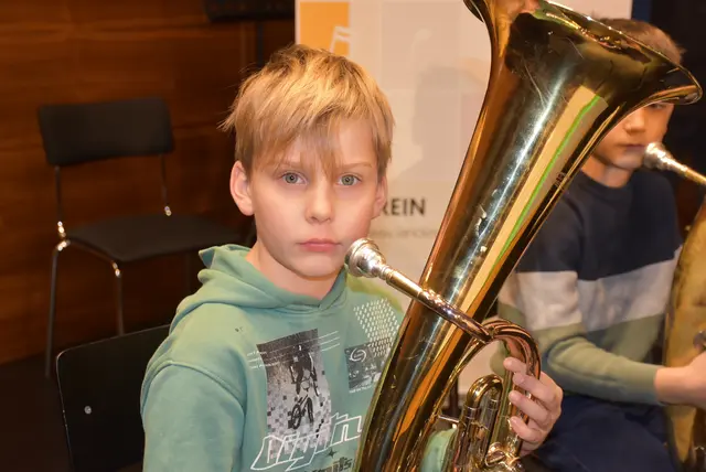 Tiefes Blech: Landesmusikschule Grein traf Anton Bruckner Privatuniversität. | Foto: Robert Zinterhof
