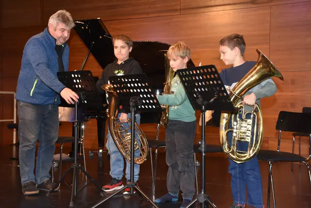 Tiefes Blech: Landesmusikschule Grein traf Anton Bruckner Privatuniversität. | Foto: Robert Zinterhof