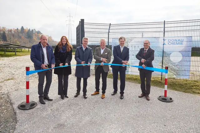 Mit der Eröffnung der betriebseigenen Photovolatik wurde in Brückl ein Schritt in Richtung Klimaschutz und Standortzukunft gesetzt. | Foto: Donau Chemie