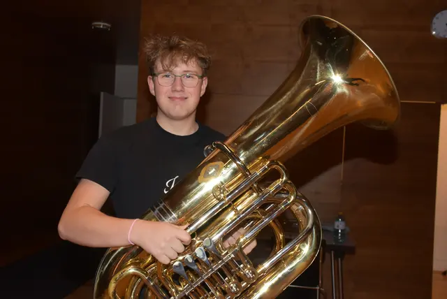 Tiefes Blech: Landesmusikschule Grein traf Anton Bruckner Privatuniversität. | Foto: Robert Zinterhof