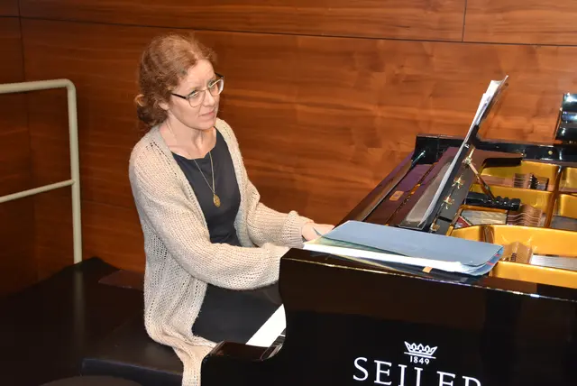 Tiefes Blech: Landesmusikschule Grein traf Anton Bruckner Privatuniversität. Maria Hinterdorfer-Riegler. | Foto: Robert Zinterhof