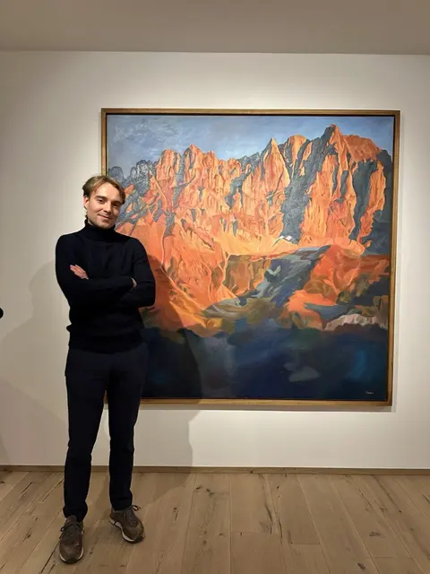 Tiroler Künstler Kaspar Laurenz im Studio G10 (Kitzbühel). | Foto: N. Schilling/K. Laurenz