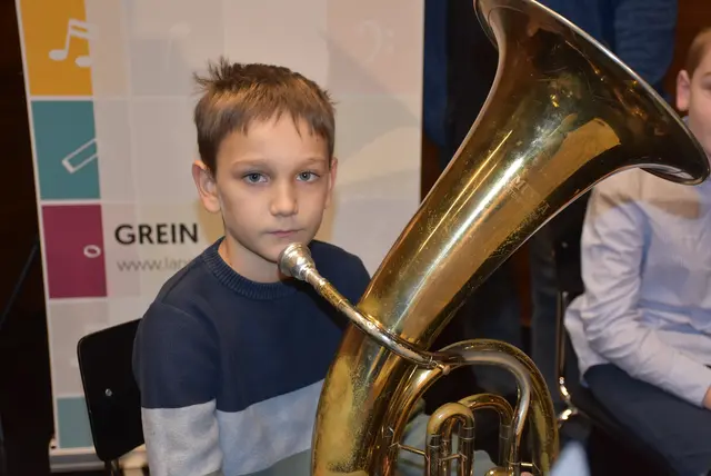Tiefes Blech: Landesmusikschule Grein traf Anton Bruckner Privatuniversität. | Foto: Robert Zinterhof