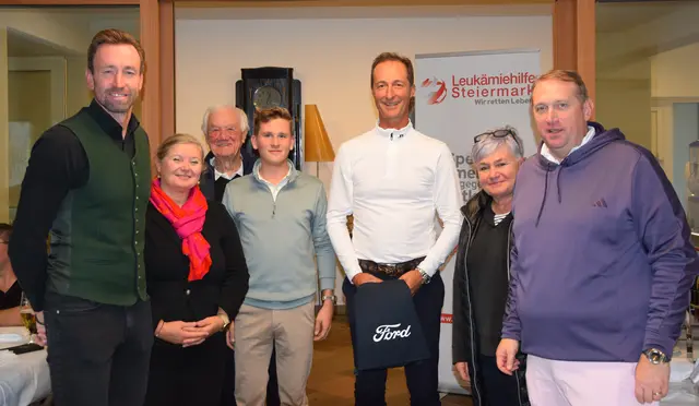 VP-Ortsparteiobmann Werner Faustmann, Bgm. Patrick Rosenberger, ÖAAB-Bezirksobmann Julian Della Pietra, ÖAAB-Landesobmann Vizepräsident des Bundesrates Günther Ruprecht, ÖAAB-Ortsgruppenobfrau Gabi Vorraber, Golfclub-Präsident Kurt Rettinger
 | Foto: Golfclub Almenland