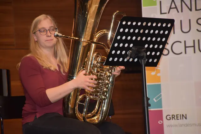 Tiefes Blech: Landesmusikschule Grein traf Anton Bruckner Privatuniversität. | Foto: Robert Zinterhof