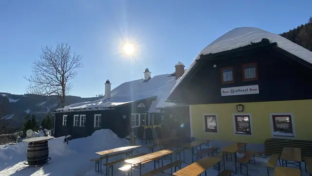 Die Pflanzlhütte auf der Brunnalm: Thomas Stolz und Michael Fischer beenden nach drei Jahren vorerst hier ihre Hüttenwirtkarriere.  | Foto: Archivbild TV Hochsteiermark