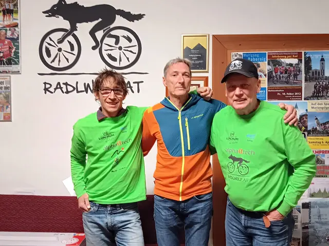 Michi Kurz, Sven Kristler und Radlwolf (v.l.) | Foto: Radlwolf