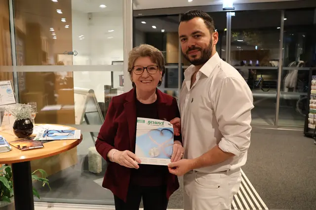 Erika Buchinger und Danjel Koni. | Foto: Schauer