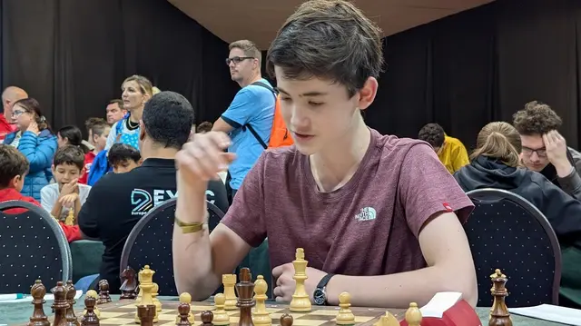 Thomas Kim während einer Partie. | Foto: Thomas Pollak