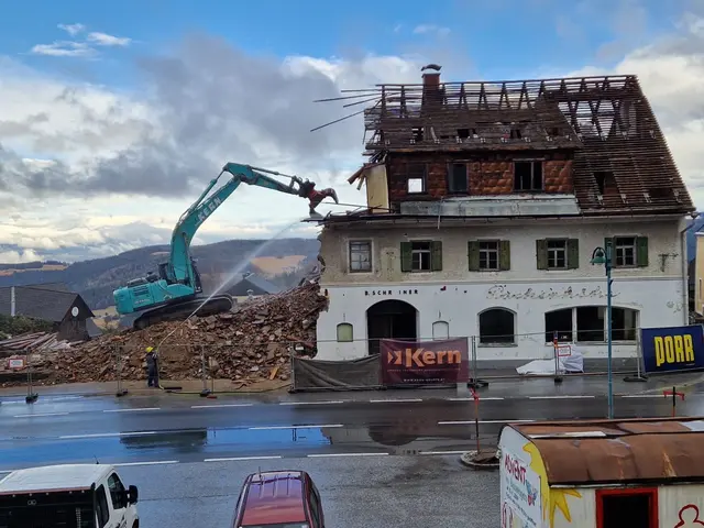 Das alte bekannte Gebäude auf der Pack wurde komplett abgerissen. | Foto: Gemeinde Hirschegg-Pack