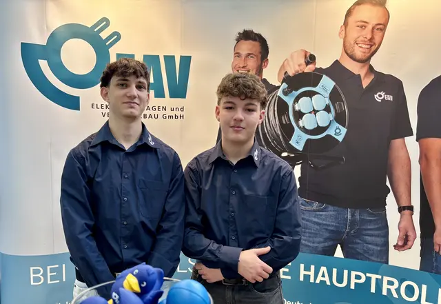 Moritz Pichlmaier und Marcus Hofbauer, Firma EAV | Foto: MeinBezirk/Barbara Ebner