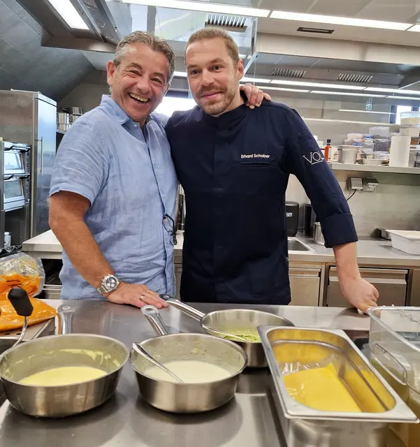 Besitzer Andreas Birngruber und Küchenchef Erhard Schober von voi.bio. | Foto: Josef Wind