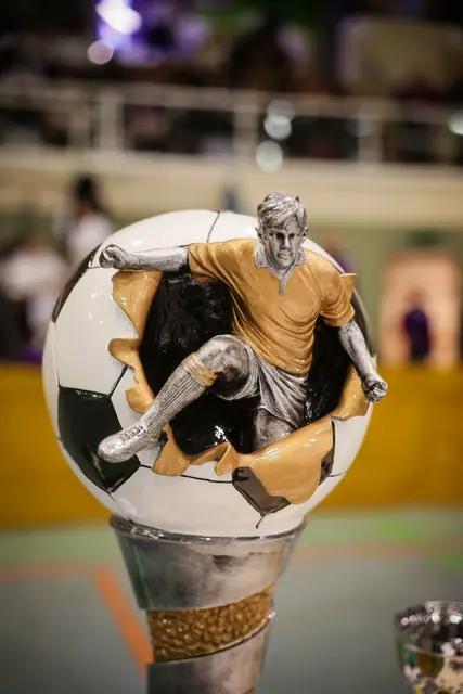 Der Pokal des Baumit Hallencups. | Foto: Daniel Scharinger