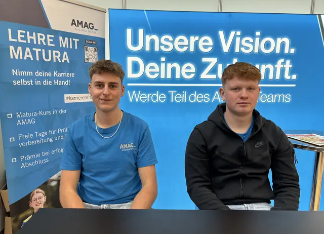 Lukas Färberböck und Pascal Hofer, AMAG | Foto: MeinBezirk/Barbara Ebner