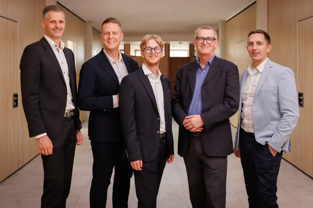 Vlnr.: Roland Pfeffer, Markus Steiner, Arthur Prodinger, Lukas Prodinger, Simon Rupp.  | Foto: Prodingergruppe