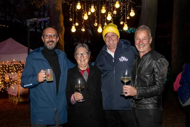 Peter Paul Mölk (Obmann Innsbruck Tourismus), Klara Neurauter (Landesleitung Tiroler Seniorenbund &amp; ÖVP Innsbruck), Thomas Mark (Präsident MK Illumination) und Robert Neuner (Geschäftsführer Bergweihnacht Innsbruck) | Foto: MK Illumination / Jan Hetfleisch