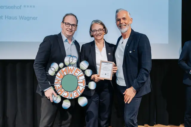 Elmar Konzett, Juffing Hotel &amp; Spa ****, Sabine Mair und Georg Hörhager. 

Fotograf: Thorben Jureczko für PR-Agentur WEISS PR &amp; MEDIA www.weiss-pr.at | Foto: © TVB Kufsteinerland / Thorben Jureczko