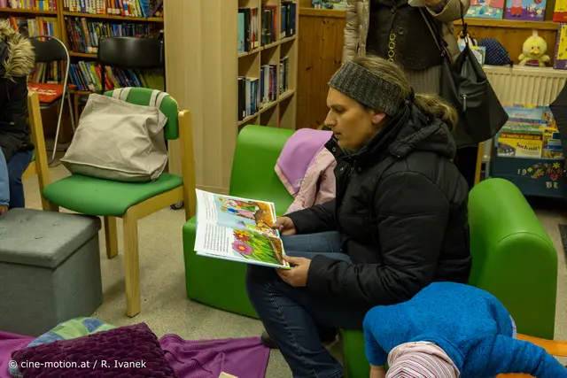 Magdalena Böhm übernahm auch Vorlesedienst. | Foto: www.cine-motion.at / Ivanek