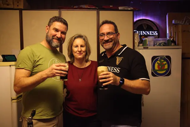 Thomas Fränzl, Nina Jappel-Wildeis und Thomas Jappel von der Pfadfindergilde 