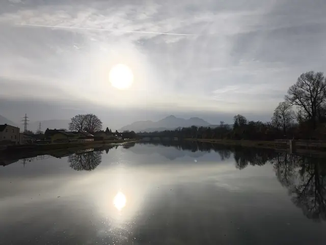 Nochmal ein Blick von der Wehr aus - schön war's. | Foto: Martina Laserer 